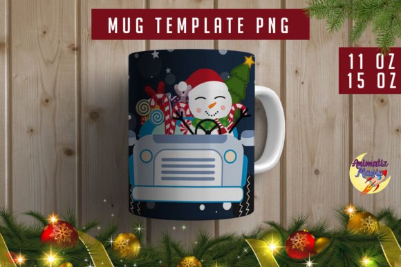 Download Snowman Christmas Mug Template PNG Subli - Christmas mug template Collection
