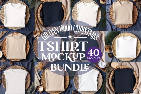 Download Gildan 18000 Christmas Tshirt Mockup Bun - Christmas tshirt mockup Collection