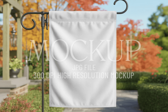 Download Fall Garden Flag Sublimation Mockup - Sublimation mockup Collection