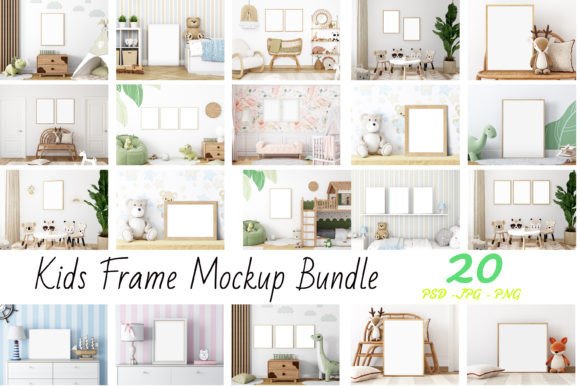 Download Frame Mockup Bundle Kids - 30 - Frame mockup bundle Collection