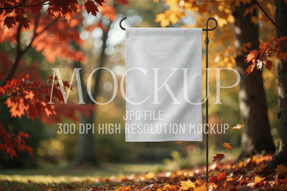 Download Fall Garden Flag Sublimation Mockup - Sublimation mockup Collection