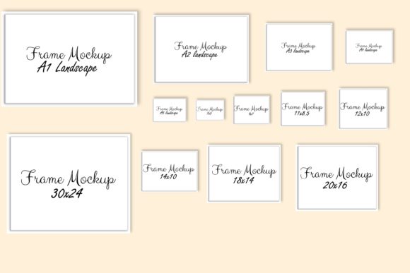 Download Horizontal Frame Mockup Bundle. - Frame mockup bundle Collection