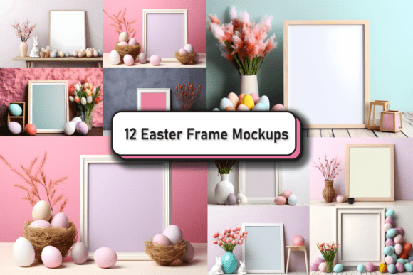 Download Easter Wall Art Frame Mockup Bundle - Frame mockup bundle Collection