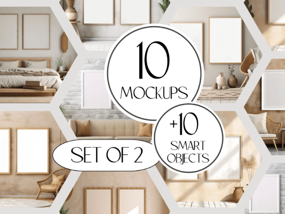 Download 10 Frame Mockup Bundle, Frame PSD Mockup - Frame mockup bundle Collection