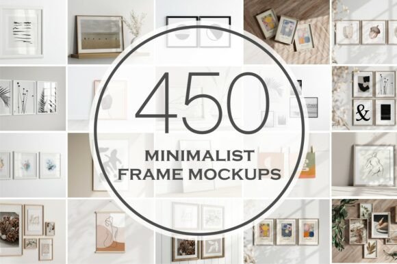 Download Minimalist Frame Mockup Bundle - Frame mockup bundle Collection